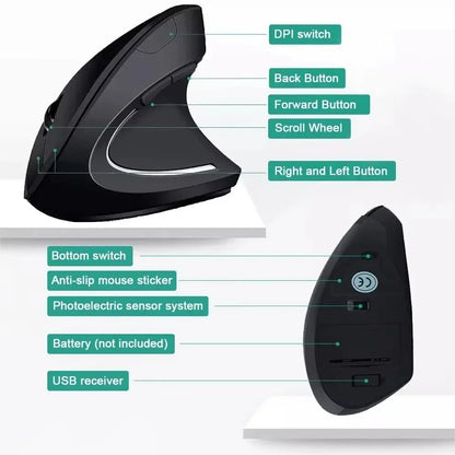 ErgoMouse™ – Mouse verticale ergonomico wireless