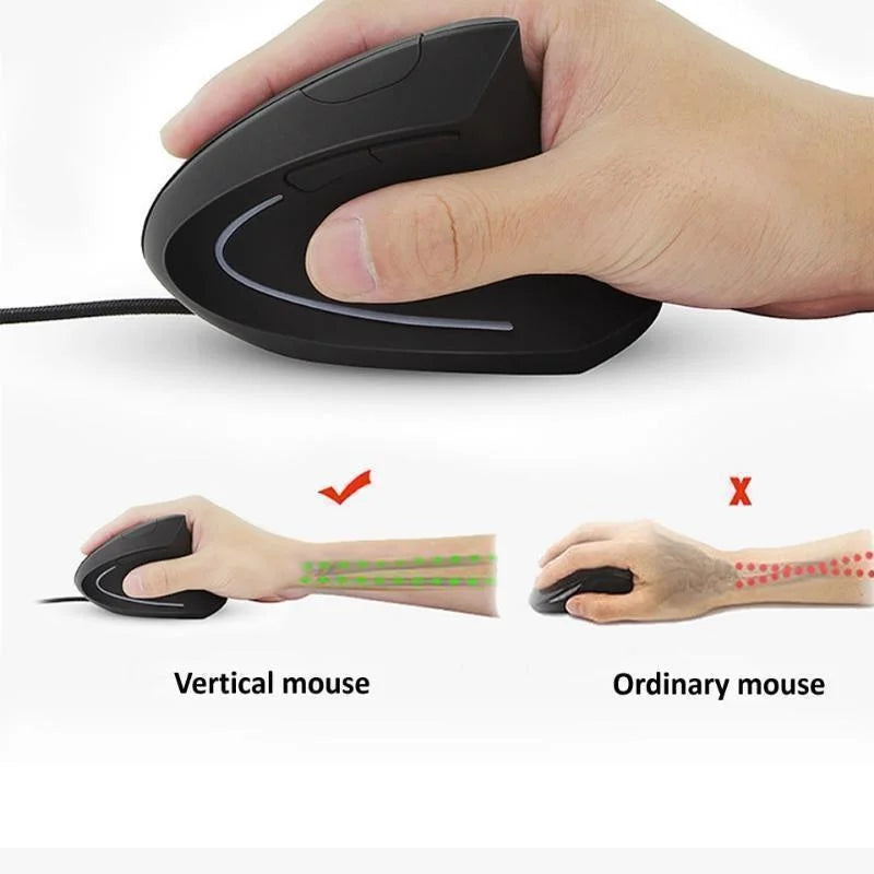ErgoMouse™ – Mouse verticale ergonomico cablato USB